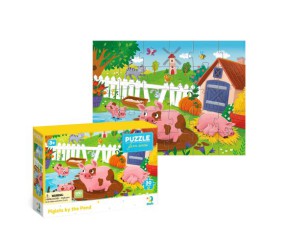 Пазл "Поросята біля ставка" 30 ел