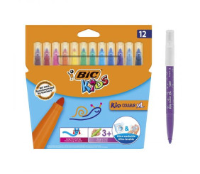 BIC Фломастери Kid Coleour XL, 12 кольорів, 12шт.