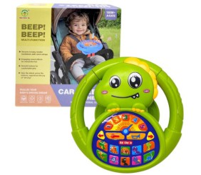 Кермо музичне на батарейках "ДІНО" (ЗЕЛЕНЕ)