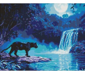 Алмазна мозаїка - "Нічний хижак" ©art_selena_ua, 40х50см