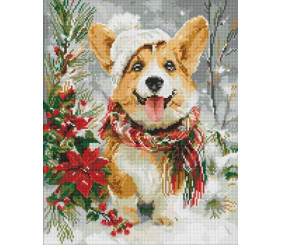 Алмазна мозаїка - "Щасливий песик" ©art_selena_ua, 40х50см