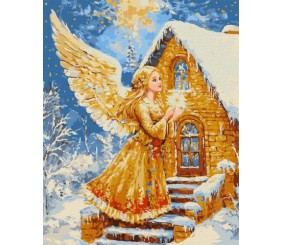 Картина за номерами - "Крила світла з фарбами металік" ©art_selena_ua, 40х50см