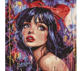 Алмазна мозаїка - "Сучасна Білосніжка" ©art_selena_ua, 40х40см