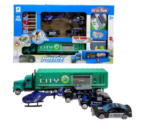 Автопарковка “Поліція” (4 металопластикові машинки, карта-коврик)