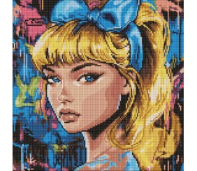 Алмазна мозаїка - "Сучасна Попелюшка" ©art_selena_ua, 40х40см