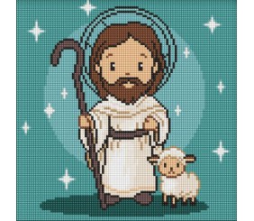 Алмазна мозаїка - "Милий Ісус" ©art_selena_ua, 30х30см