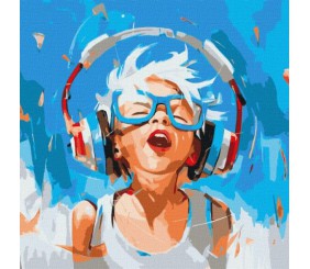 Картина за номерами - "Його літній біт" ©Mariia Kotiuzhynska, 50х50см