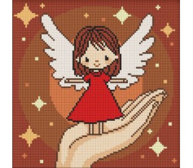 Алмазна мозаїка - "Долоня дива" ©art_selena_ua, 30х30см