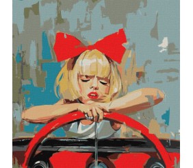 Картина за номерами - "Круте дівчисько" ©Mariia Kotiuzhynska, 50х50см