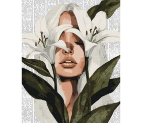 Картина за номерами - "Барвиста поезія: Лілії" ©art_selena_ua, 40х50см