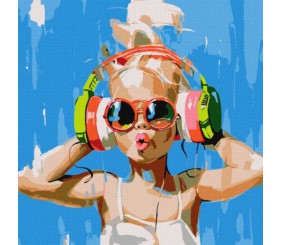 Картина за номерами - "ЇЇ літній біт" ©Mariia Kotiuzhynska, 50х50см