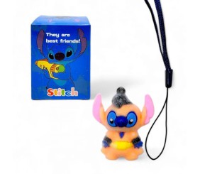 Iграшка велюрова, брелок "Стіч" сюроприз в коробці, 5 см