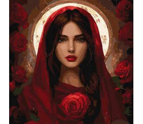 Картина за номерами - "Травнева троянда" ©art_selena_ua, 40х40см