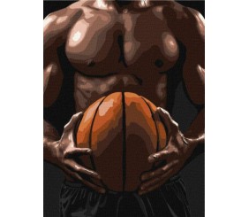 Картина за номерами - "Торс баскетболіста" ©art_selena_ua, 30х40см