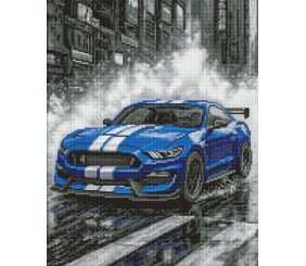 Алмазна мозаїка - "Сині перегони" ©art_selena_ua, 40х50см