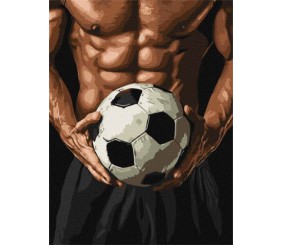 Картина за номерами - "Торс футболіста" ©art_selena_ua, 30х40см