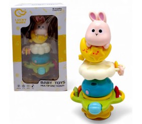 Брязкальце на присосці "Зайченя" коробка 30*14*19 см