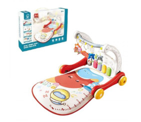 Каталка ігр.центр Перші кроки 2в1 з килимком батар.муз.світ.кор.53*13*37 см.