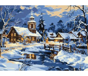 Картина за номерами - "Спокій над річкою" ©art_selena_ua, 30х40см