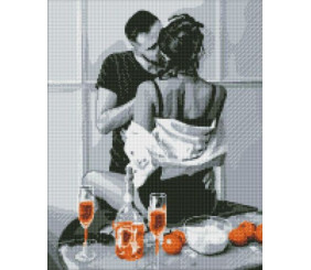 Алмазна мозаїка - "Ранкова пристрасть", 40х50см