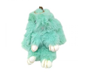 Хутряний брелок "Кролик",23 СМ (МʼЯТНИЙ)