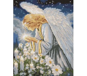Алмазна мозаїка - "Молитва янгола" ©art_selena_ua, 40х50см