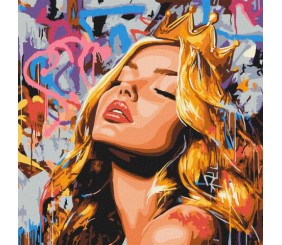 Картина за номерами - "Сучасна Спляча красуня" ©art_selena_ua, 40х40см