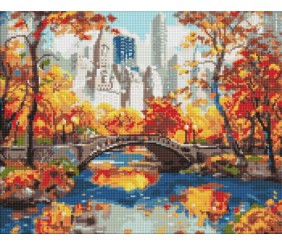 Алмазна мозаїка - "Золотий парк" ©art_selena_ua, 40х50см