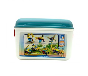 Конструктор на радіокеруванні 182 деталі, автоматичний рух, колесо вільного ходу, рух вперед-назад, акумулятор 3.7 V, пульт керування, в боксі