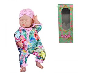 Пупс, функціональний, датчик руху, звуки: сміх, плач, засинає, висота: 42 см, гумовий, пустушка, пляшечка, памперс, шапочка, в коробці