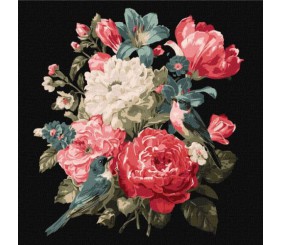 Картина за номерами - Букет життя 30х30 см.