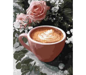 Картина за номерами - Новорічне лате 40х50 см.