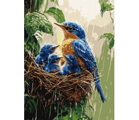 Картина за номерами - Весняний дощ 30х40 см.