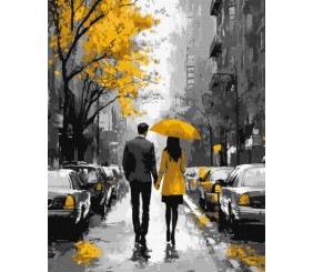 Картина за номерами - Романтичними вуличками 40х50 см.