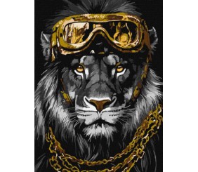 Картина за номерами - Сила стилю з фарбами металік extra 30х40 см.