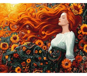 Картина за номерами - Квіти осені 40х50 см.