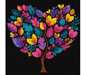 Картина за номерами - Дерево життя 30х30 см.