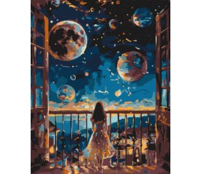 Картина за номерами - Мрійлива ніч 40х50 см.
