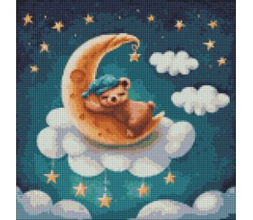 Алмазна мозаїка - "Казкова ніч" ©Elena Schweitzer, 40х40см