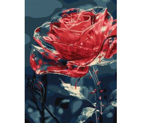 Картина за номерами - Кришталева квітка 30х40 см.