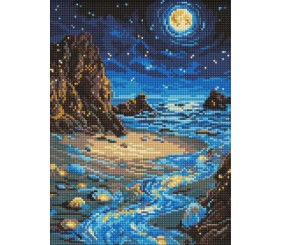 Алмазна мозаїка - "Сяючий берег" ©art_selena_ua, 30х40см