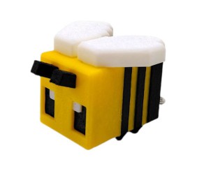 Брелок "Minecraft: Бджілка" (3d друк)