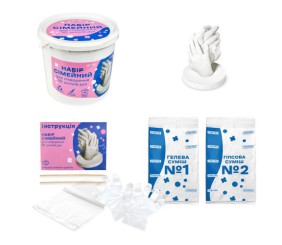 Набір для творчості "Набір сімейний для створення 3D зліпків рук"