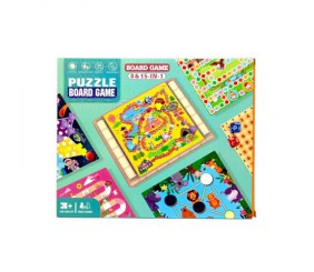 Набір настільних ігор 8 в 1, ігрове поле, фігурки, фішки, кубик, мішечок, наліпки, інструкція, в коробці