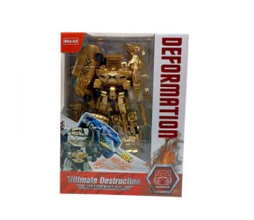 Трансформер висота 31 см, шарнірні кінцівки, 5 видів транспорту, пластикові колеса, в коробці