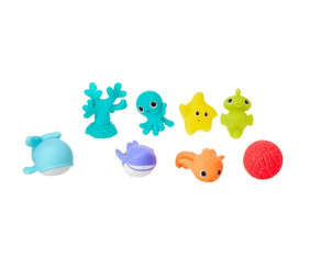 Infantino Сенсорний набір іграшок для ванни "У світі морському"