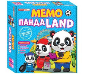 Гра Мемо "Панда LAND" навчальні ігри (укр)