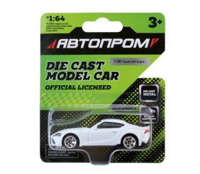 Машина металева, 1:64, мікс моделей, на планшетці 10*3,5*12 см