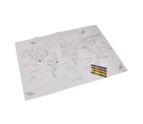 Розмальовка Crayola “Карта світу: Навколо Землі” з олівцями