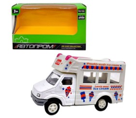 МАШИНА АВТОПРОМ (металева кабіна) ФУРГОН З МОРОЗИВОМ (БІЛИЙ)